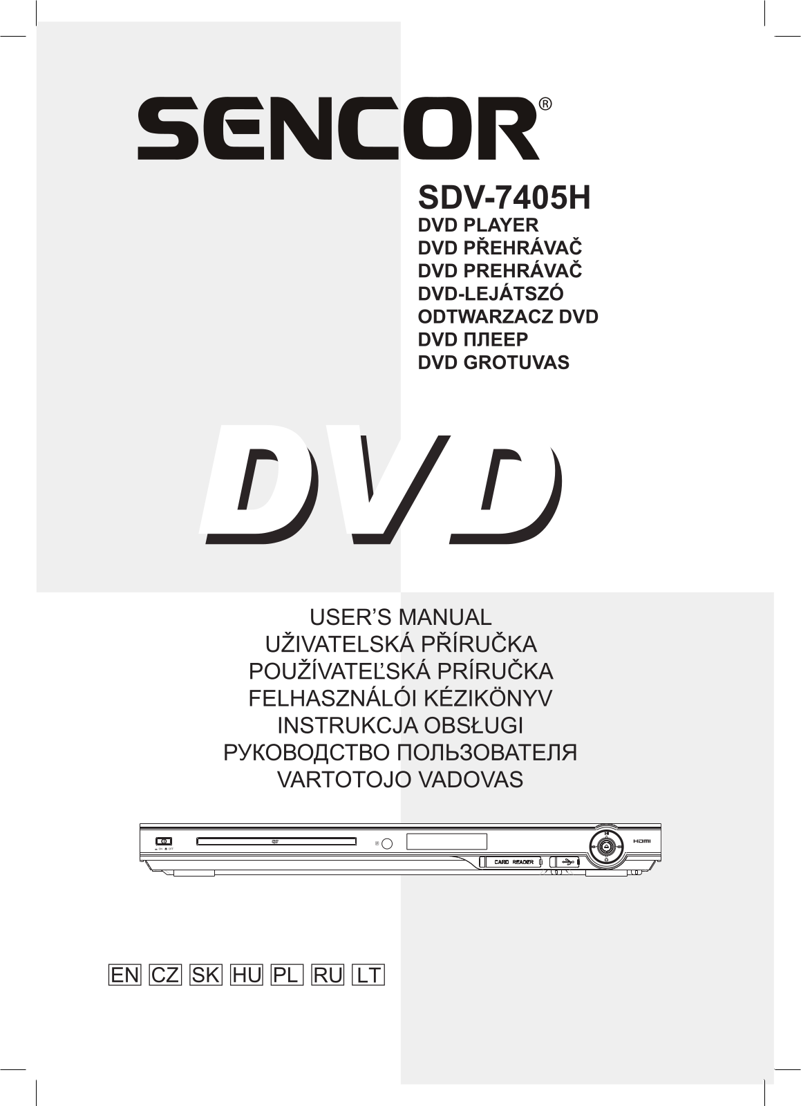 Sencor SDV 7405H User Manual