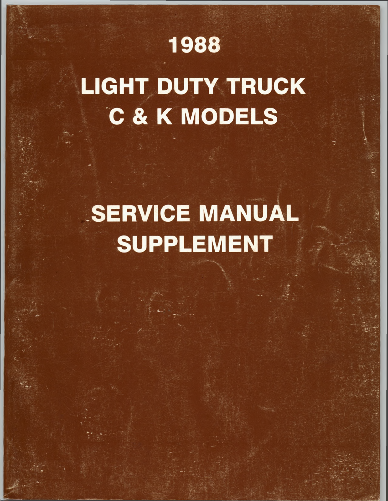 GMC C-K User Manual