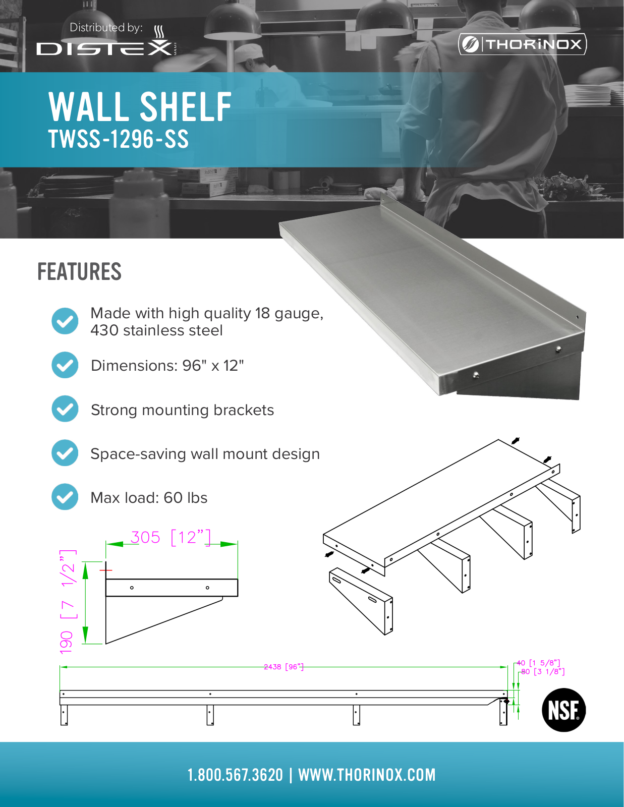 Thorinox TWSS-1296-SS User Manual