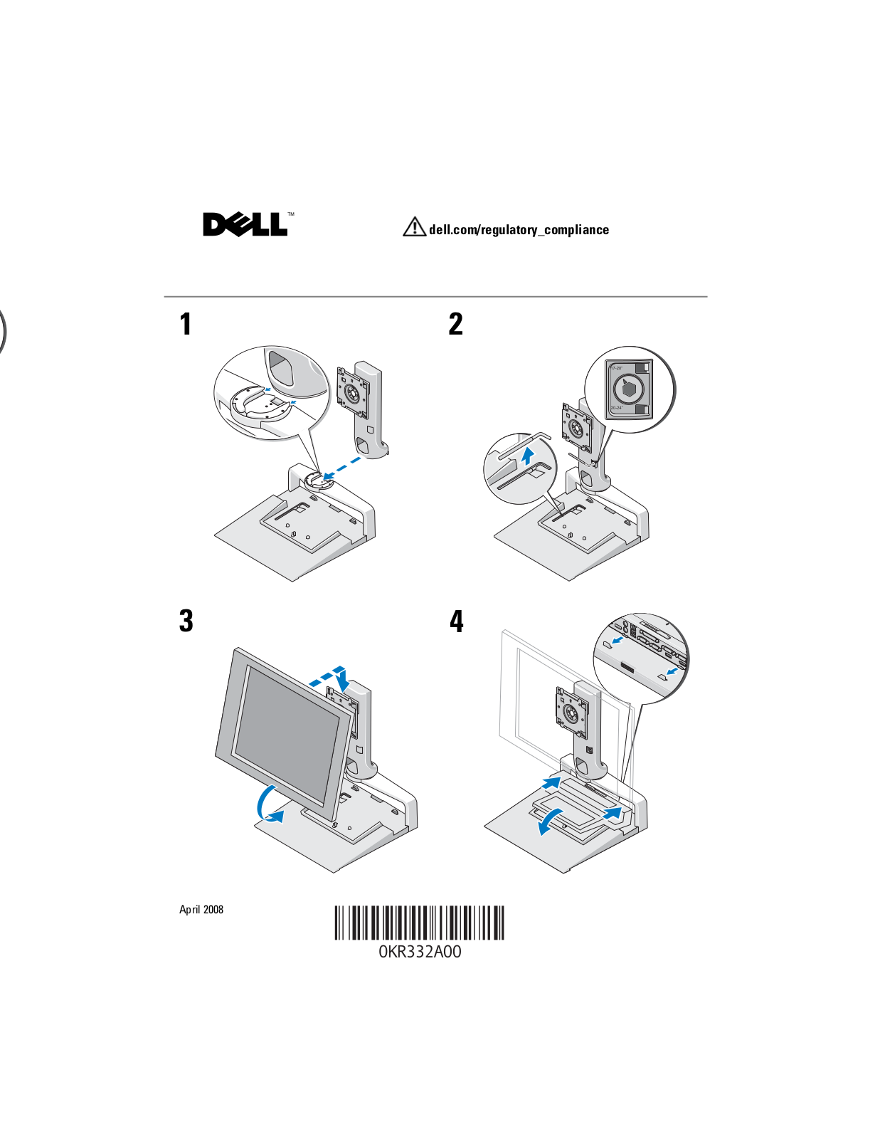 Dell E-Flat Panel Stand Setup Guide