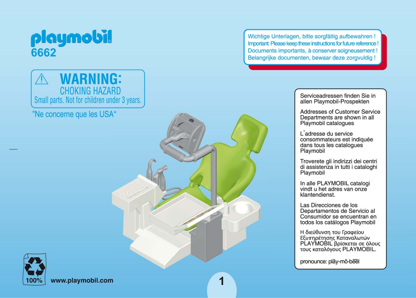 playmobil 6662 Instructions