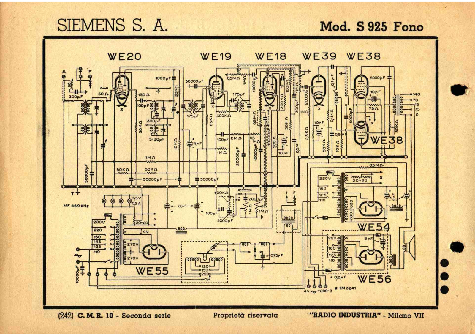 Siemens s 925 schematic