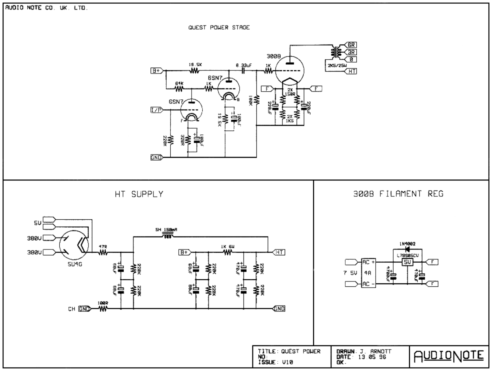 Audio Note Quest Schematic