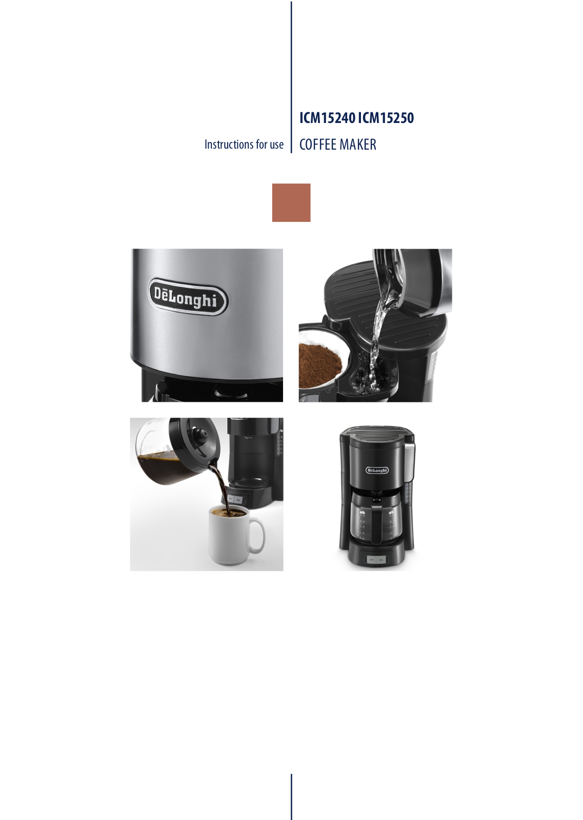 DeLonghi ICM15240, ICM15250 User Manual