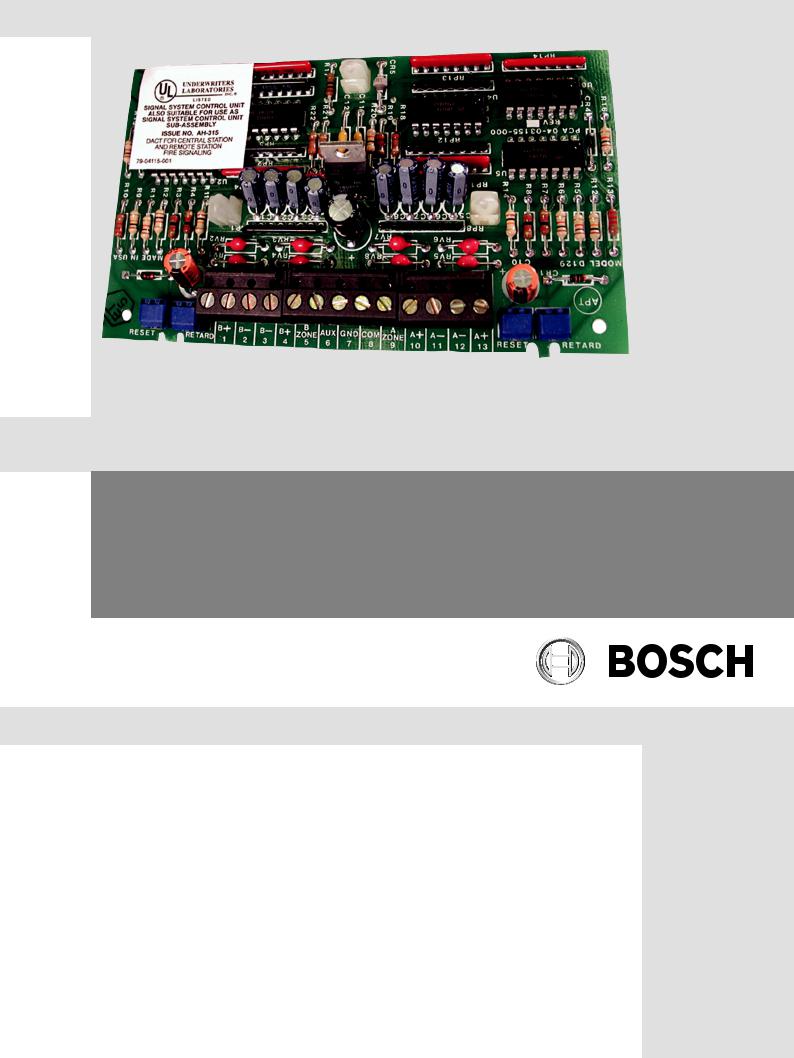 Bosch D129 Installation Manual