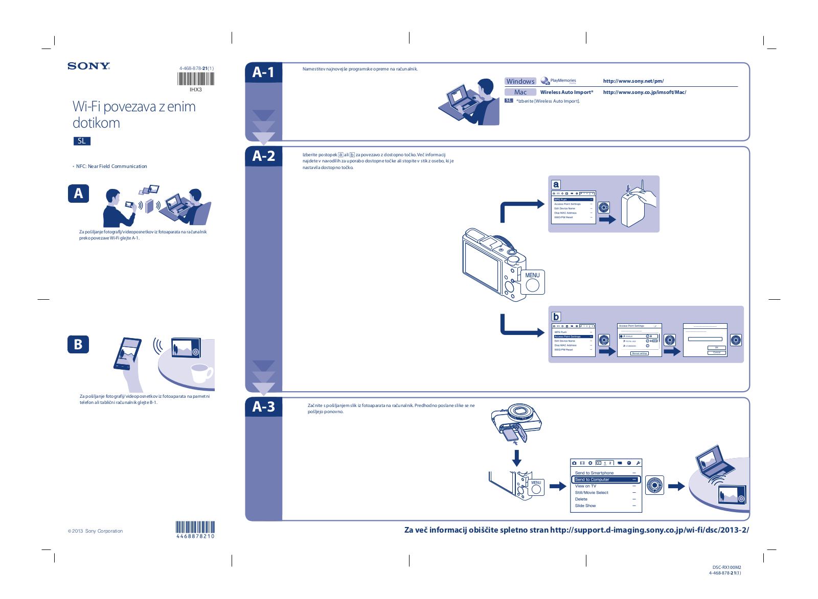 Sony DSC-RX100M2 Connection Guide