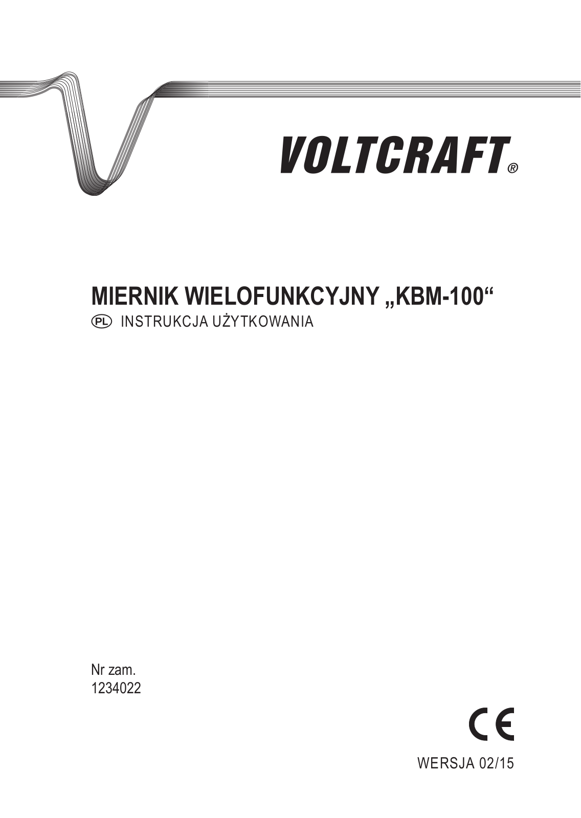 VOLTCRAFT KBM-100 User guide