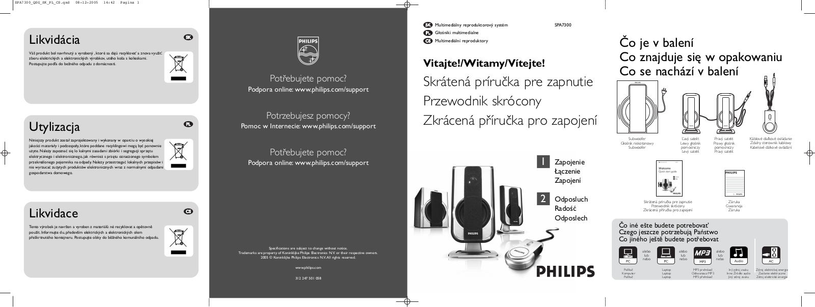 Philips SPA 7300 User Manual
