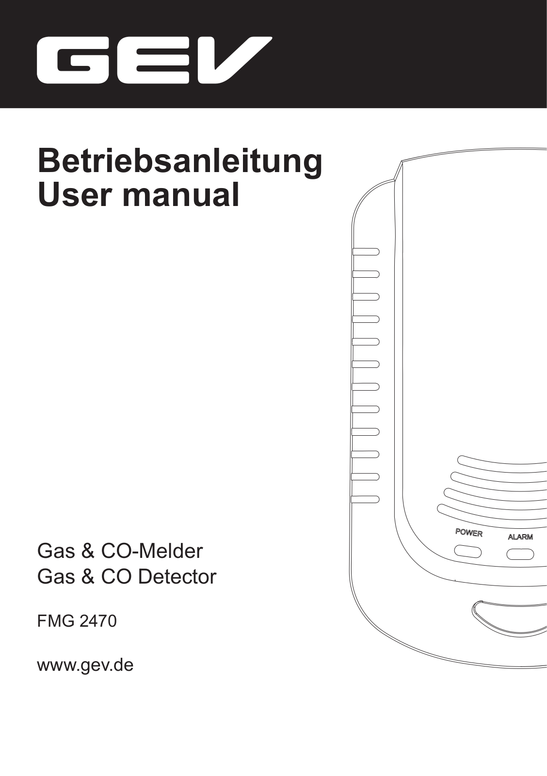 GEV FMG 2470 User guide