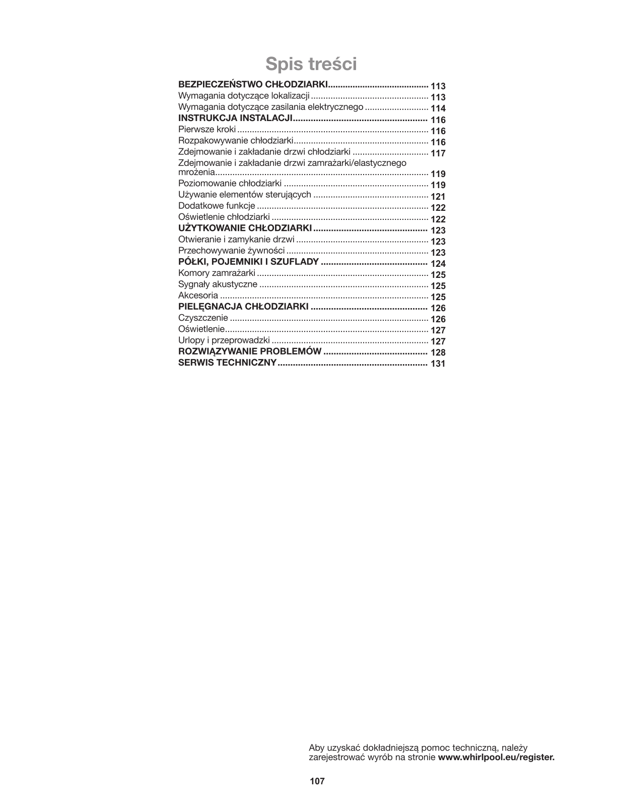 WHIRLPOOL WQ9 U1L User Manual