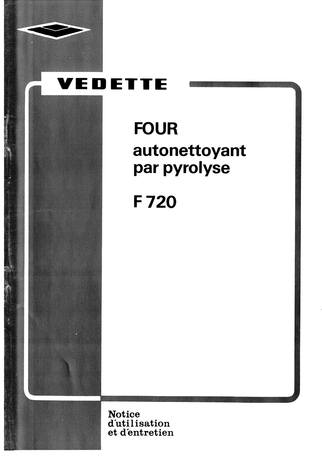 Vedette F720 User Manual