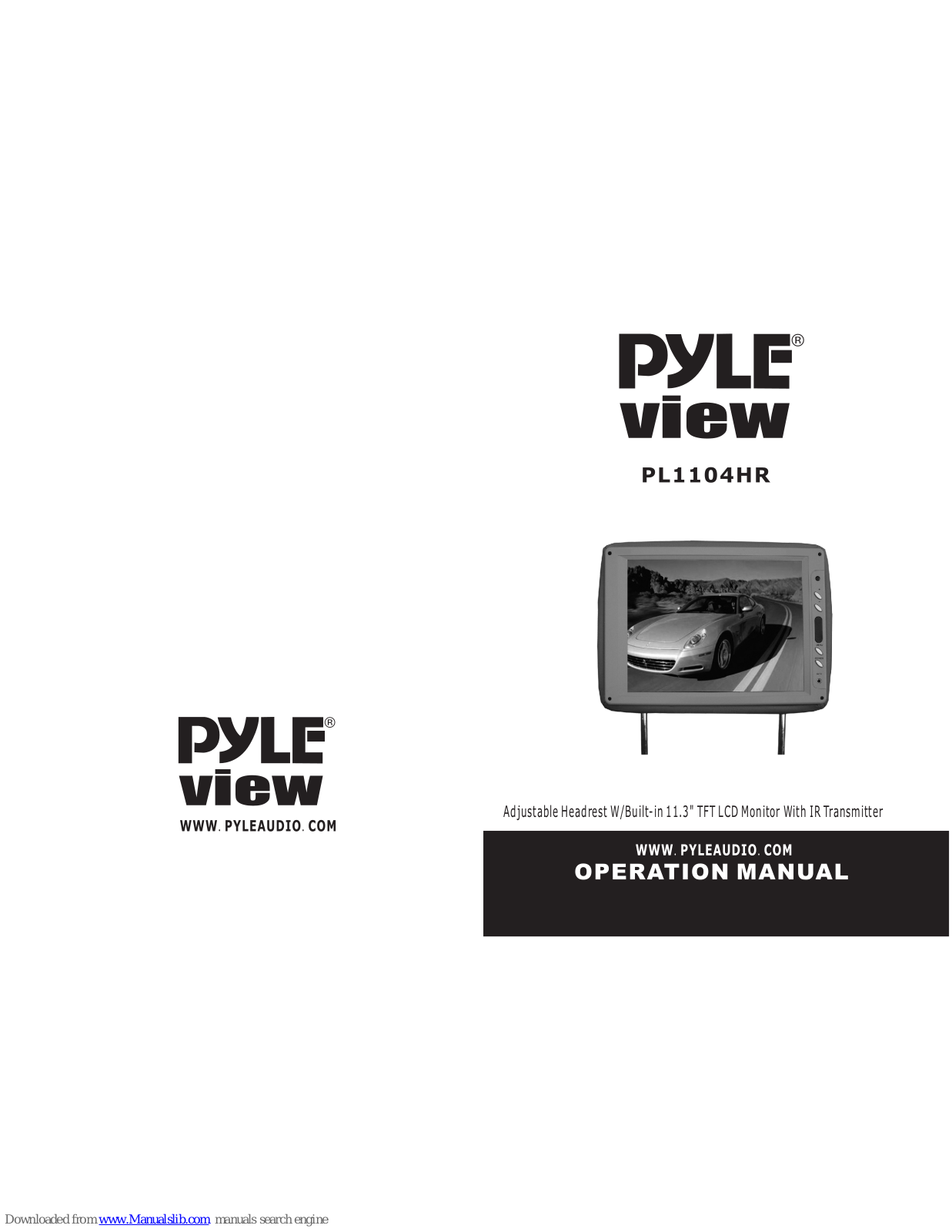 Pyle view PL1104HRBK, PL1104HRGR, PL1104HR User Manual