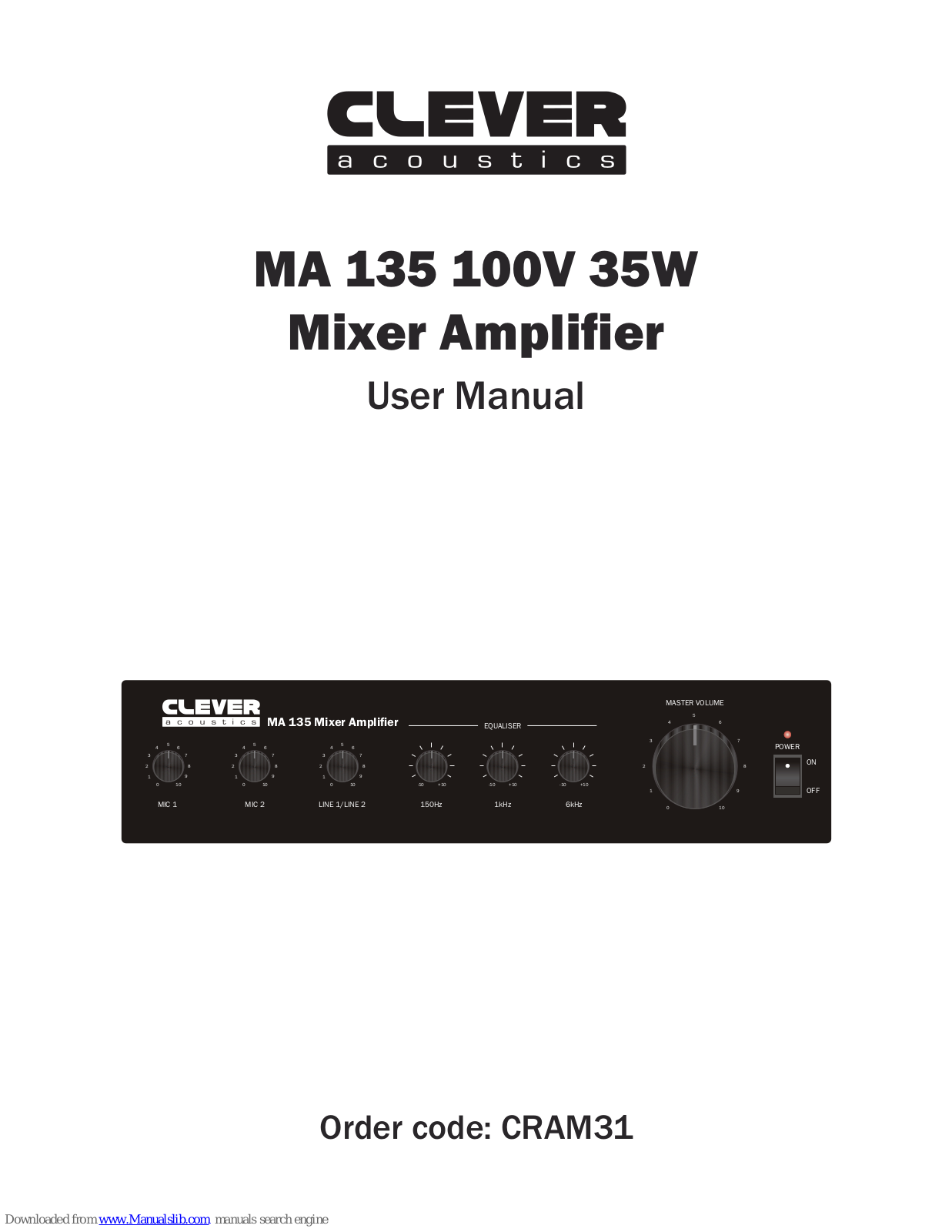 Clever Acoustics MA 135 User Manual