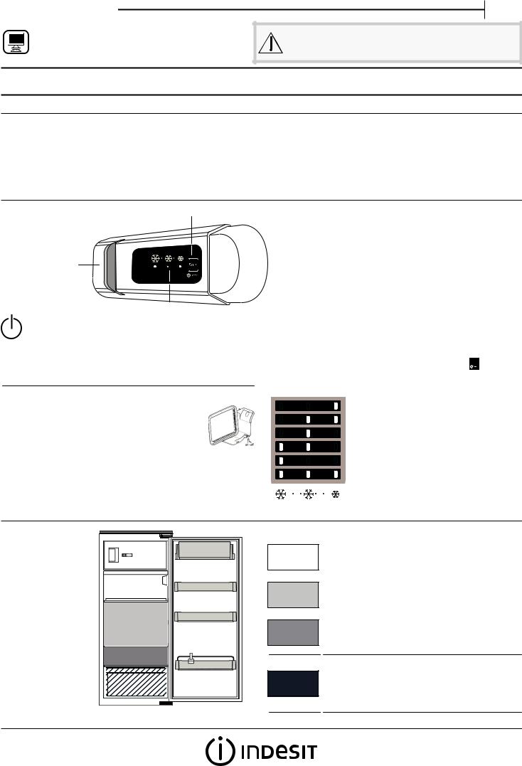 INDESIT INS 1001 AA Daily Reference Guide