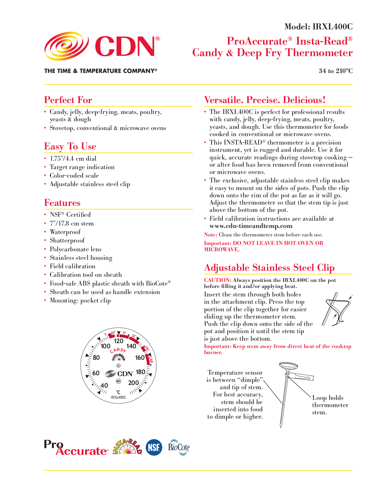 CDN IRXL400C User Manual