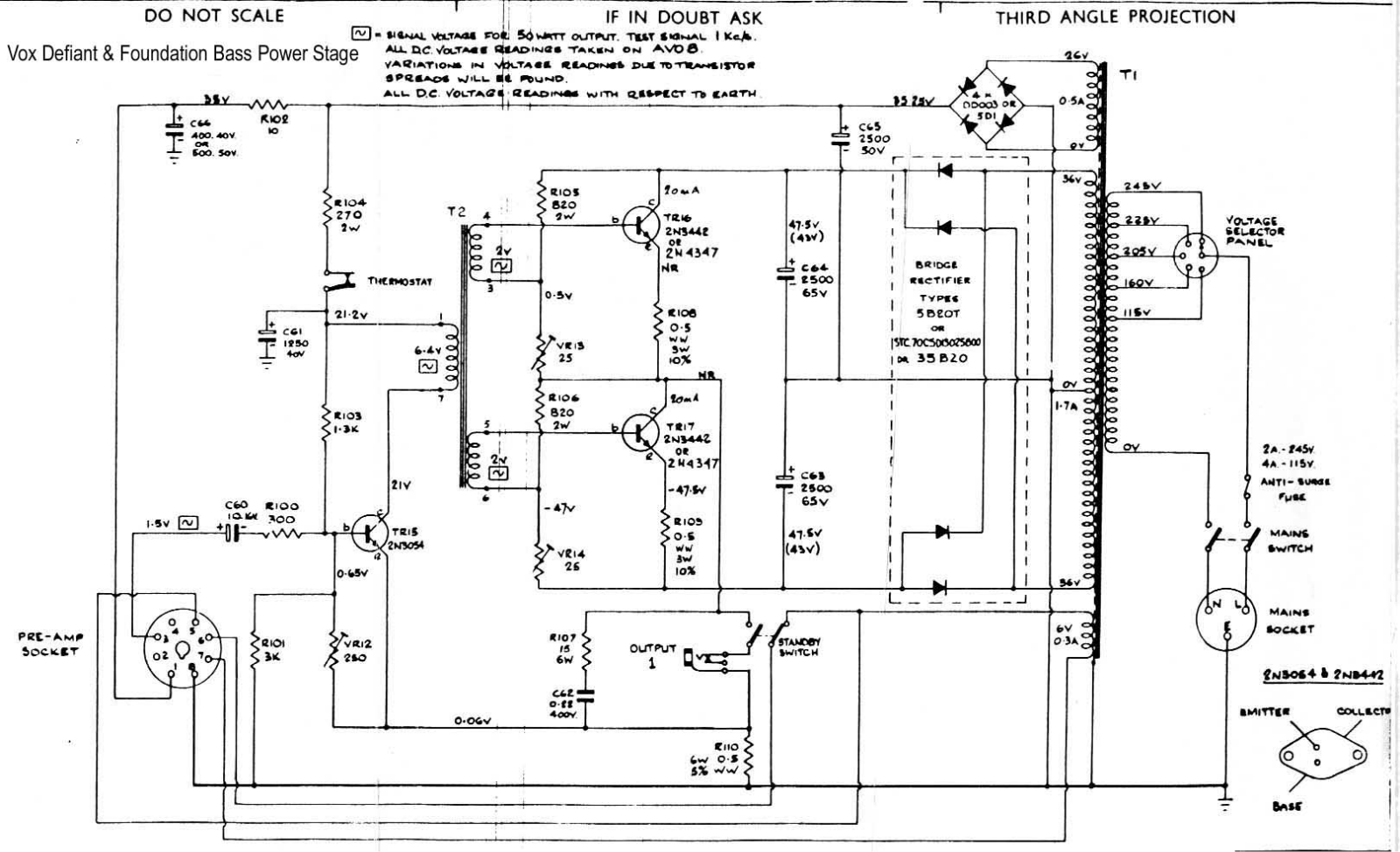 Vox defiantp schematic