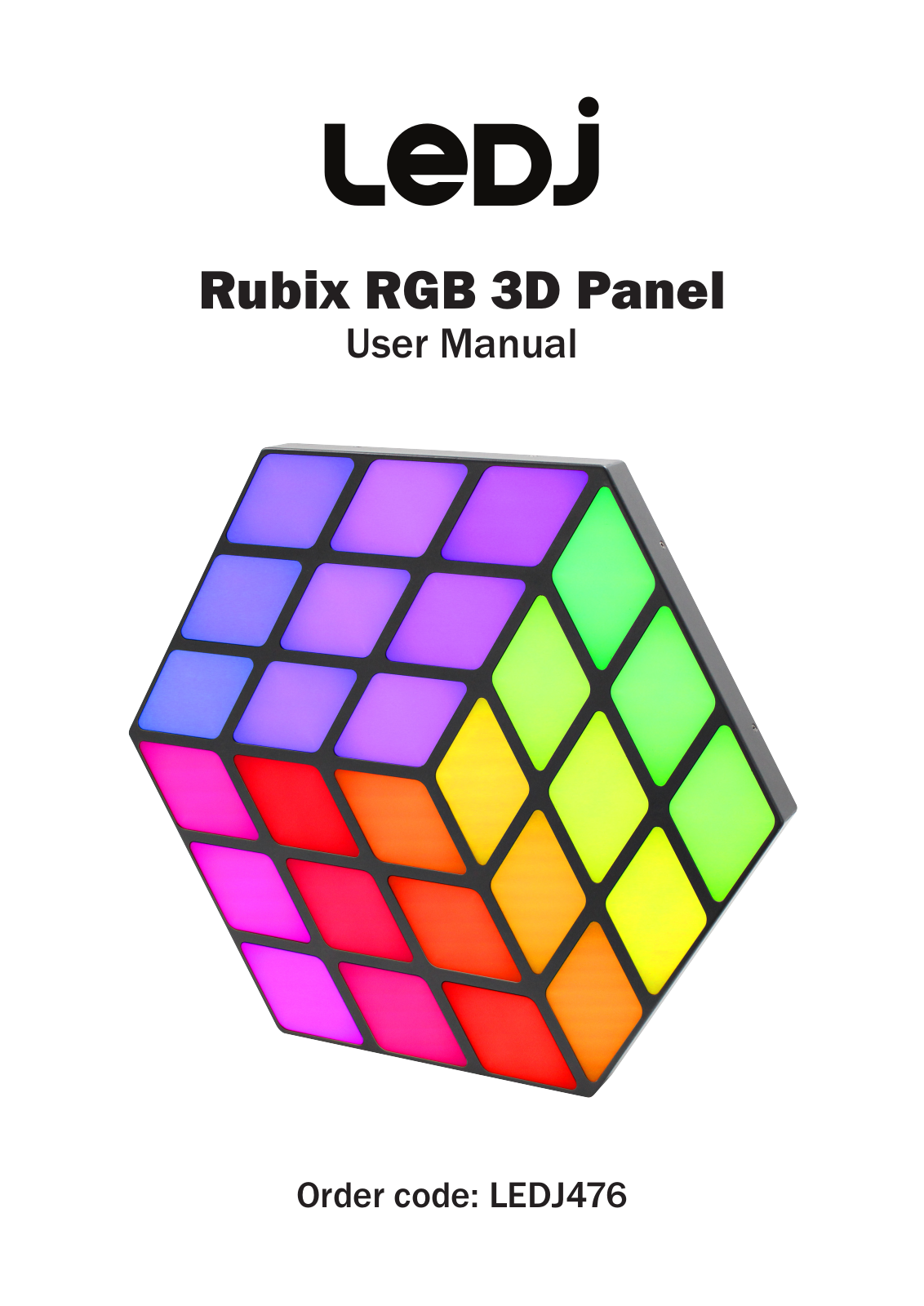 Ledj Rubix RGB 3D Panel User Manual