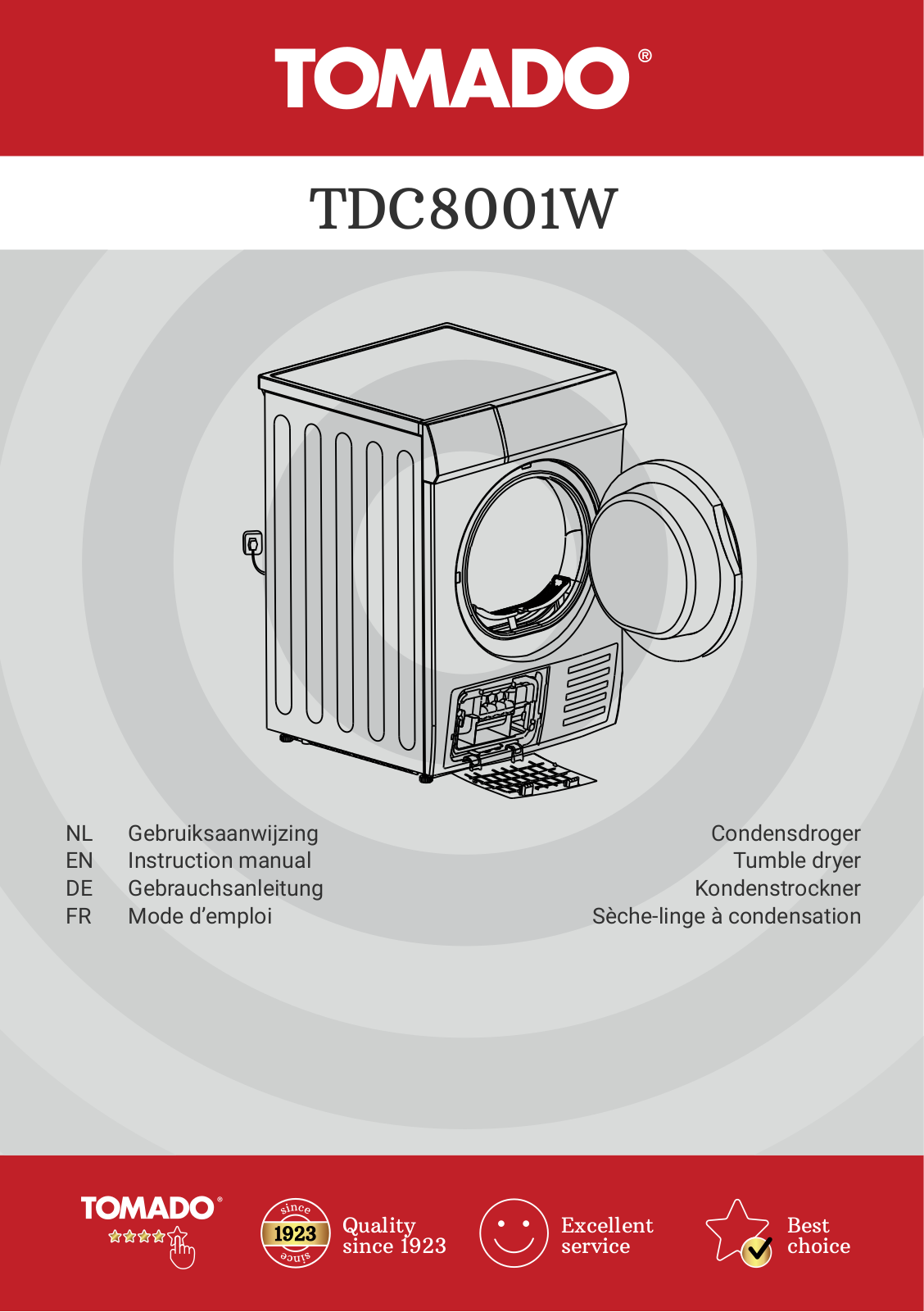 Tomado TDC8001W User guide - ManualMachine.com