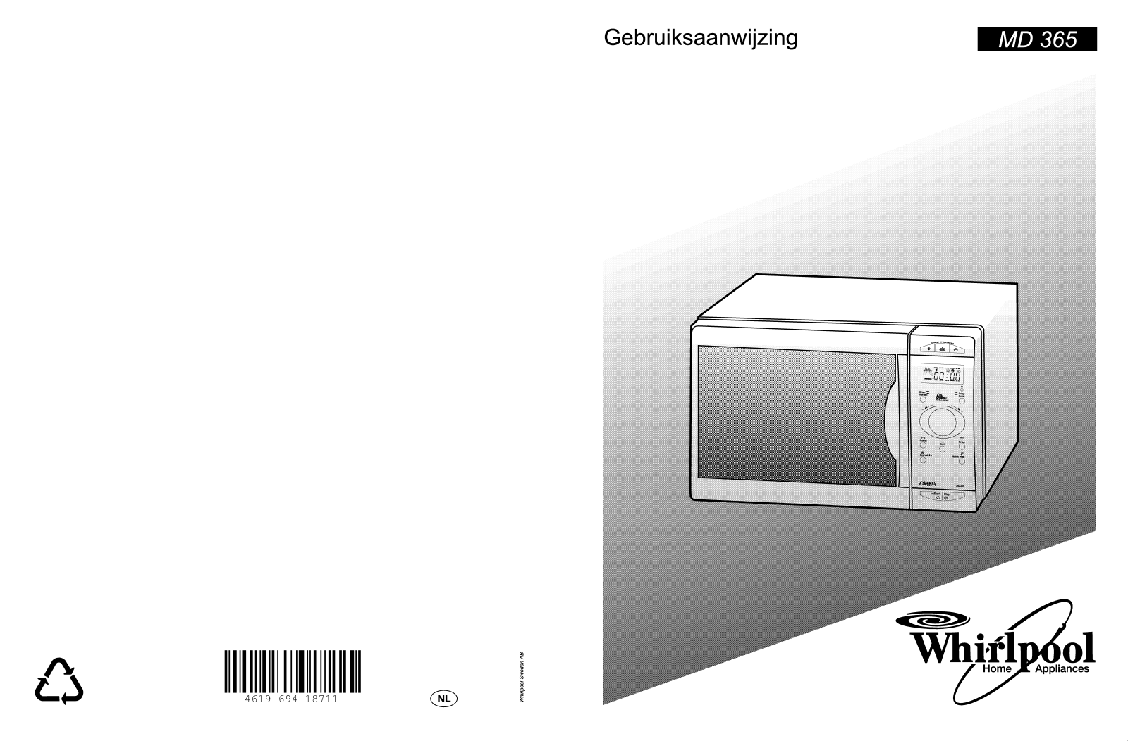 Whirlpool MD 365/WH, MD 365/BL INSTRUCTION FOR USE