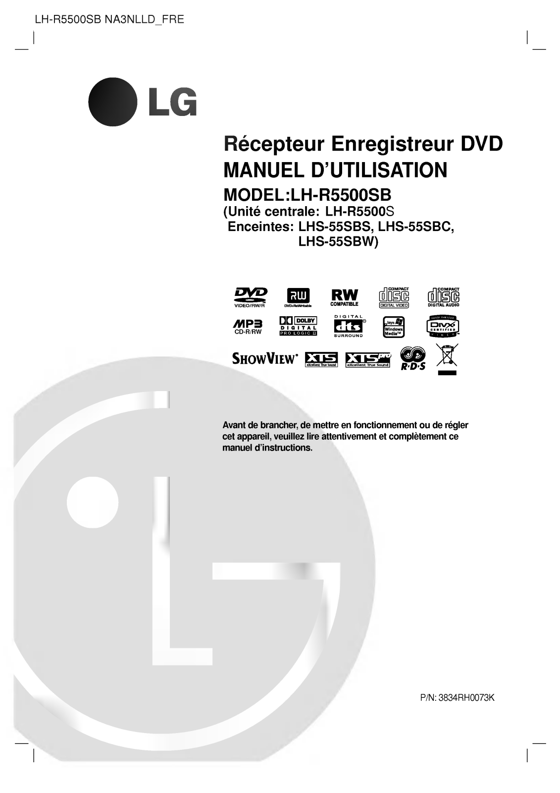 LG LH-R5500SB User manual