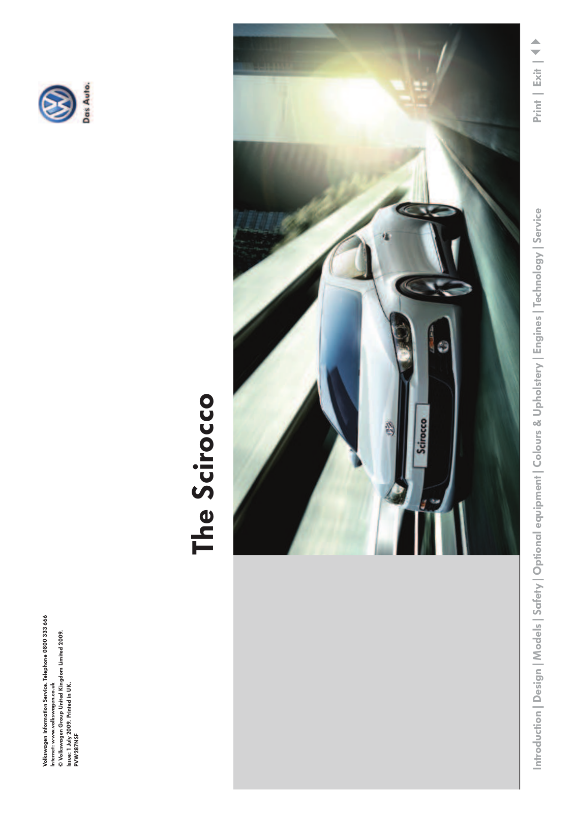 Volkswagen SCIROCCO User Manual