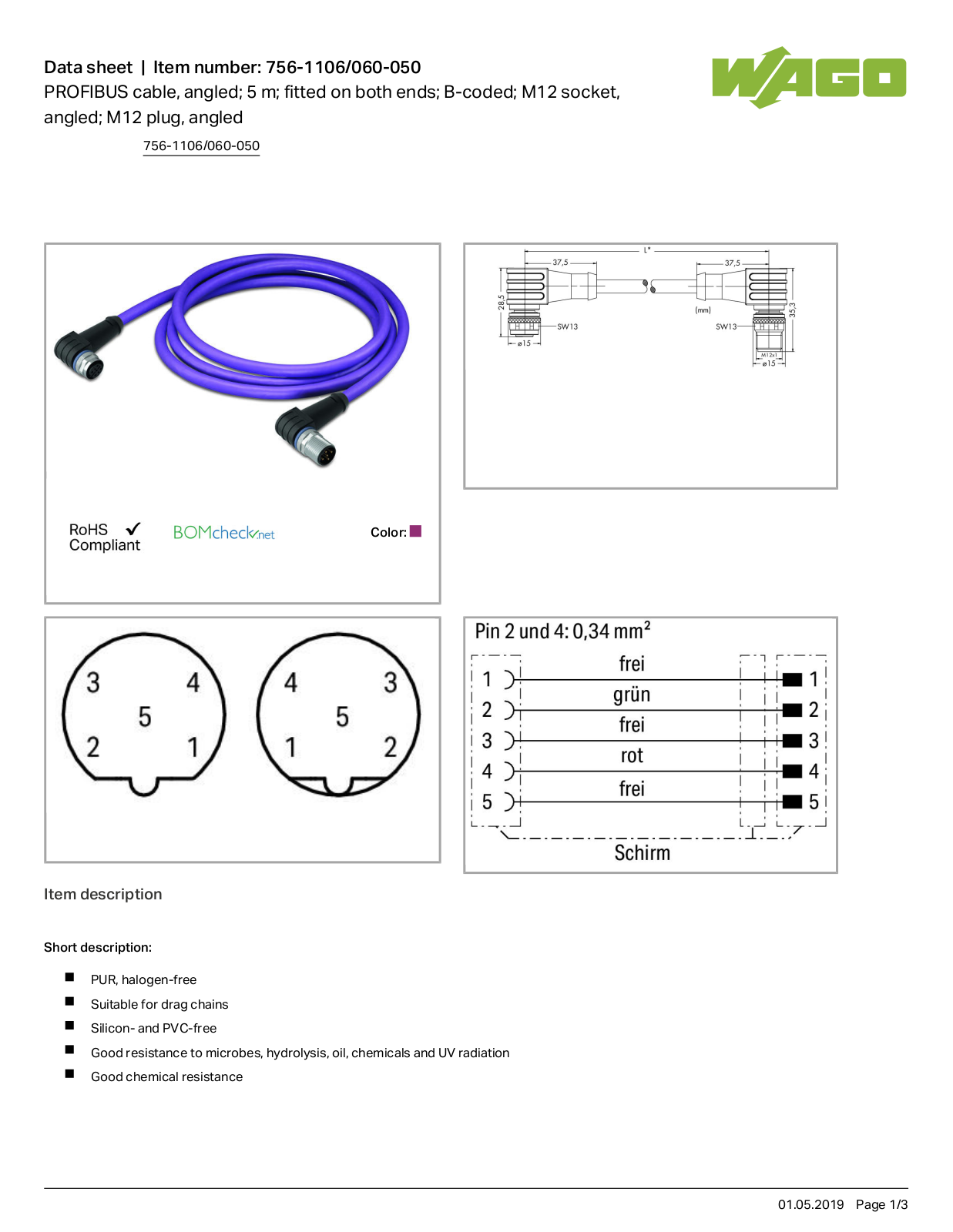 Wago 756-1106/060-050 Data Sheet