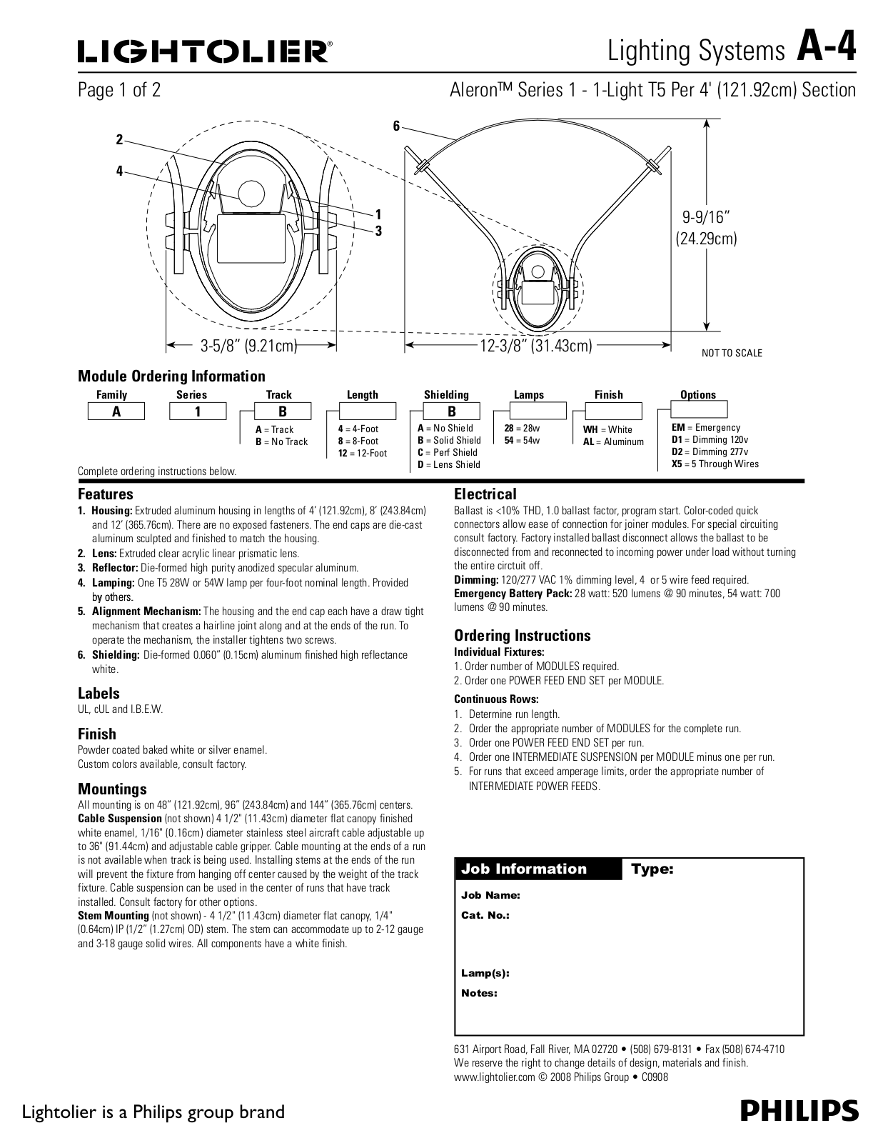 Lightolier A-4 User Manual