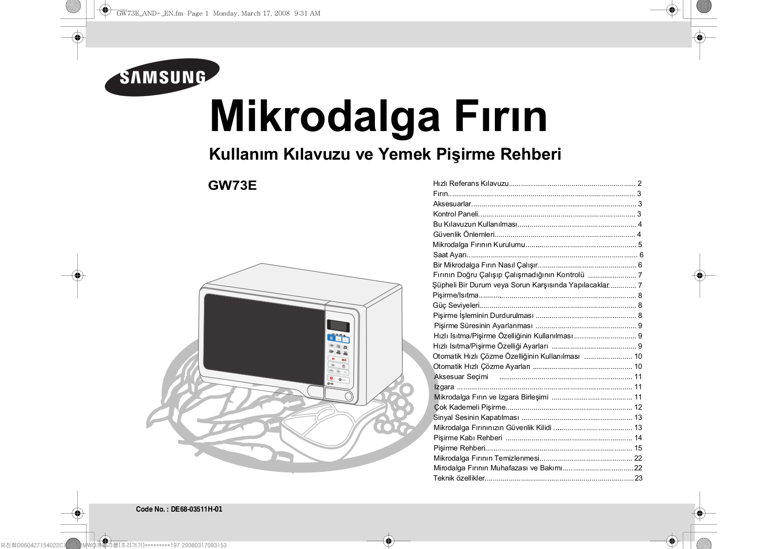 Samsung GW73E User Manual