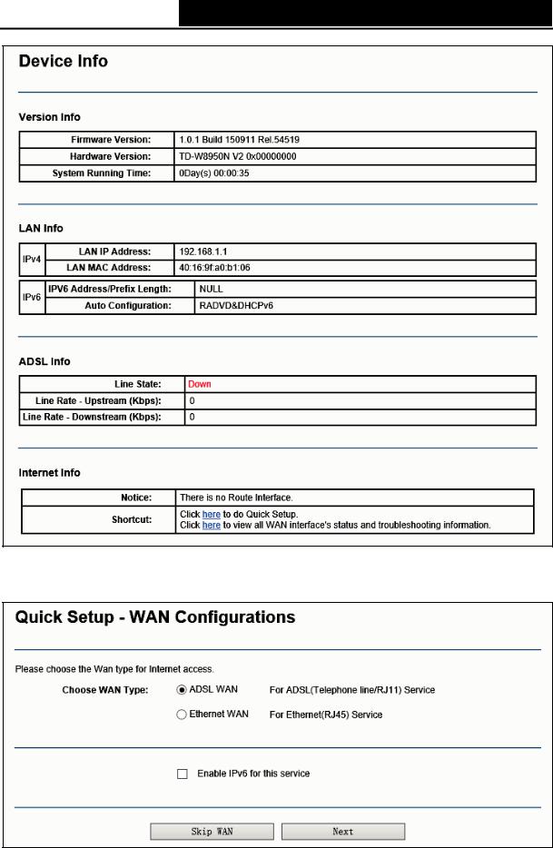 TP Link TDW8950NV2 Users Manual