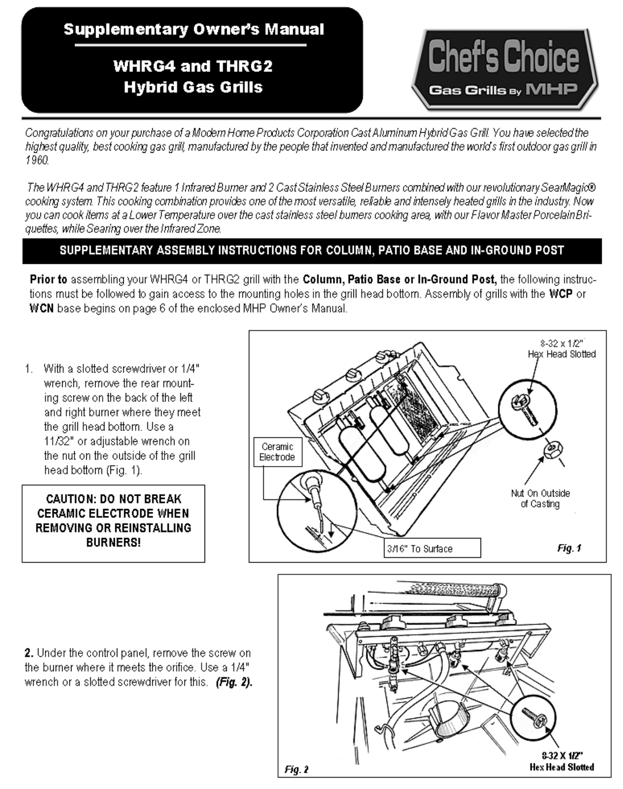 Mhp Whrg4ddps, Whrg4dd, Whrg4ddns, Whrg, Thrg2ns Installation Guide