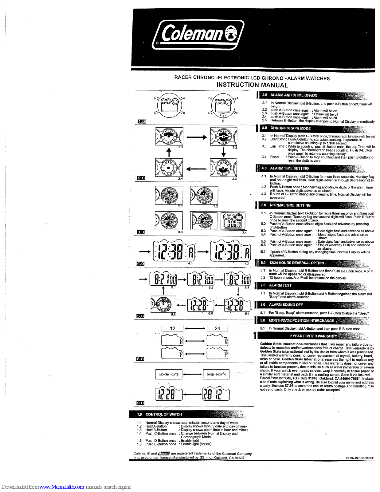 Coleman 40-367 Instruction Manual