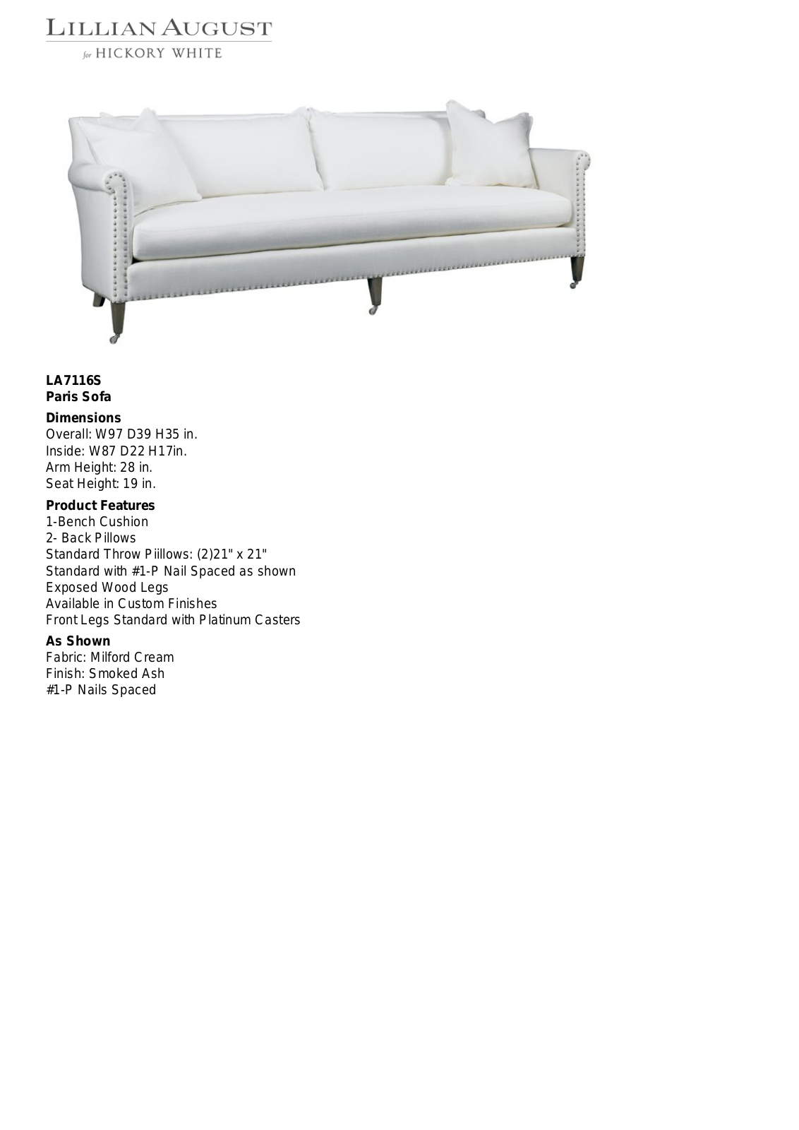 Lillian August LIGU1072 Specifications - ManualMachine.com