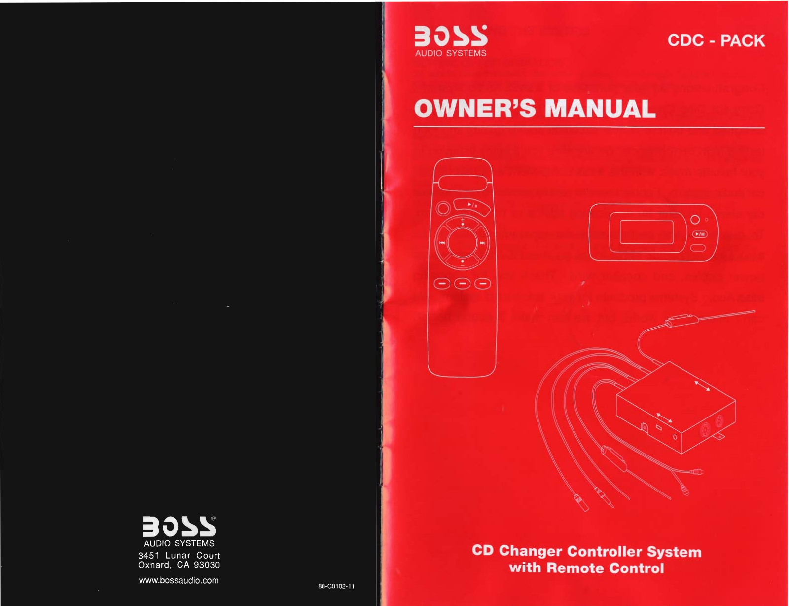 BOSS CDC-PACK1 User Manual