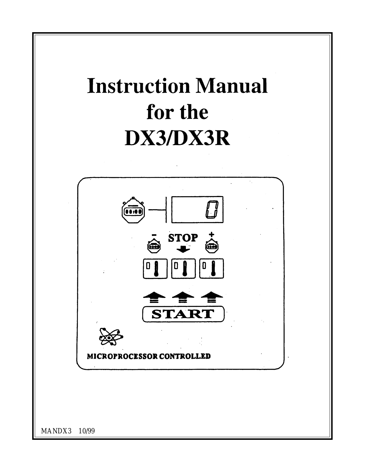 Cissell DX3, DX3R User Manual