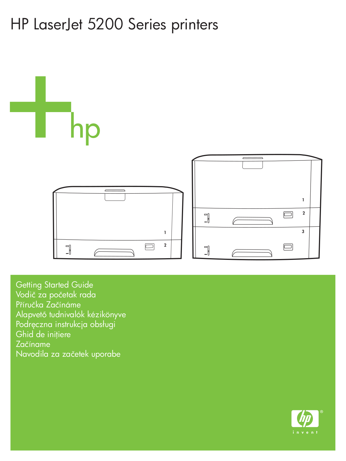 HP LaserJet 5200 Getting Started Guide