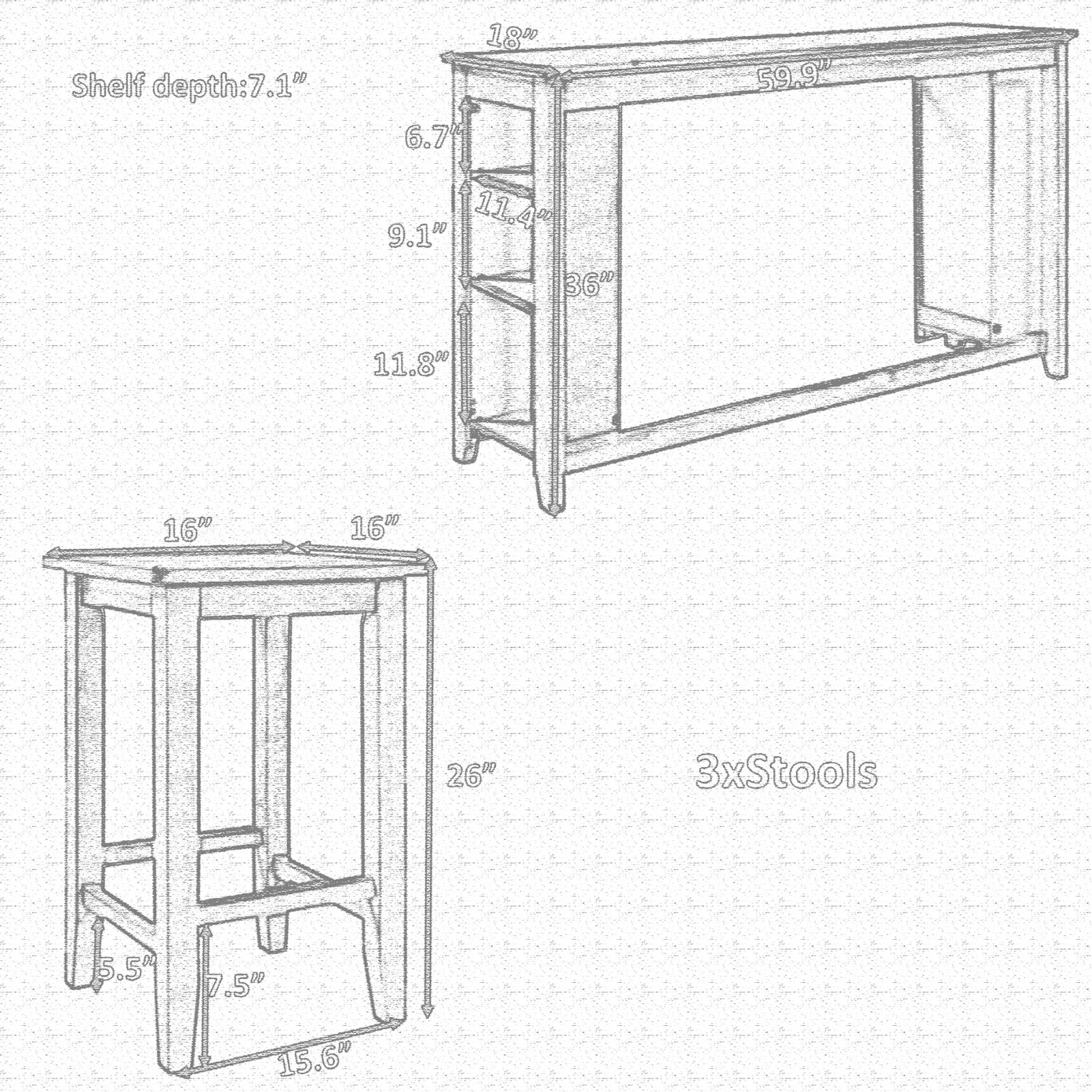 JIMDOA AMDO3380 Dimensions - ManualMachine.com