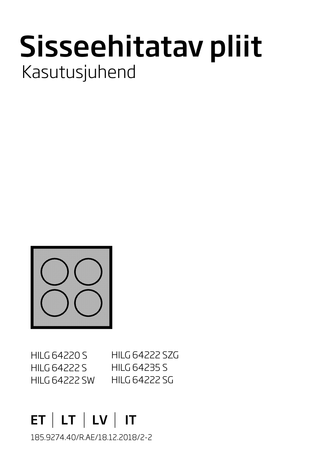 Beko HILG 64222 SW, HILG 64222 SZG User manual