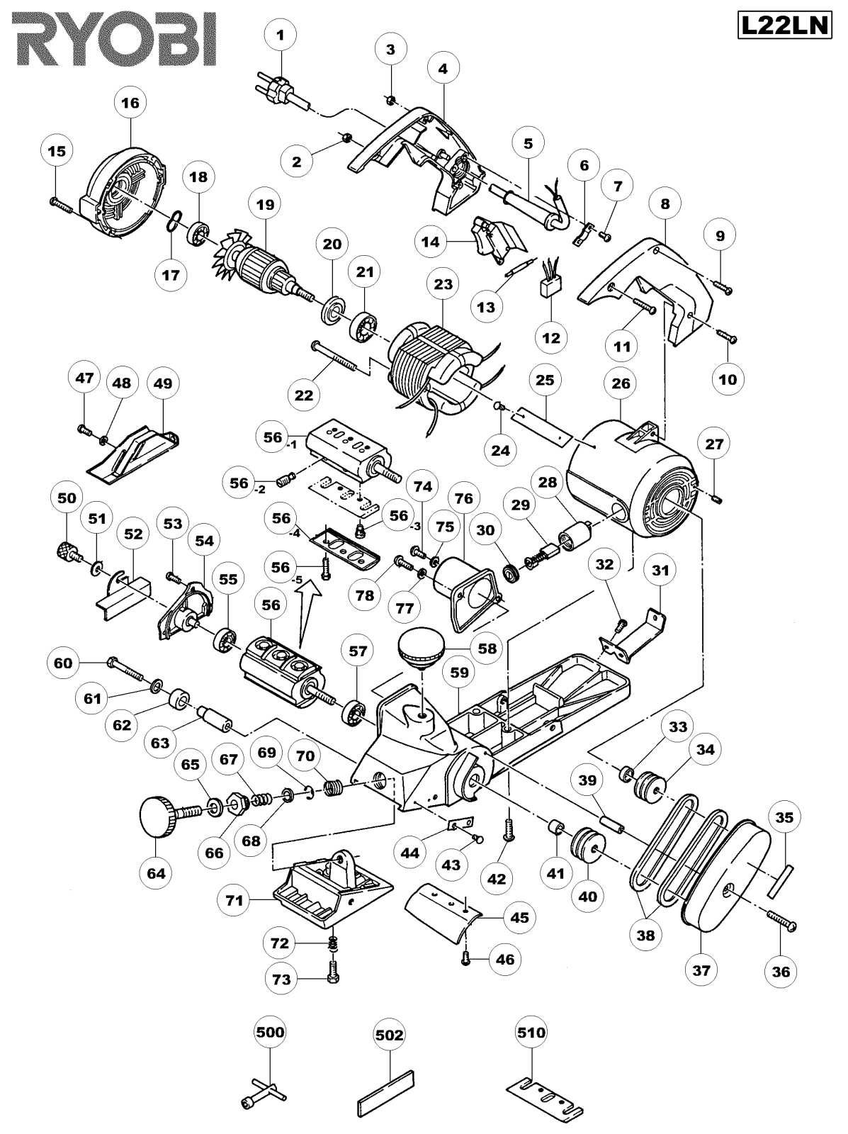 Ryobi L22N User Manual