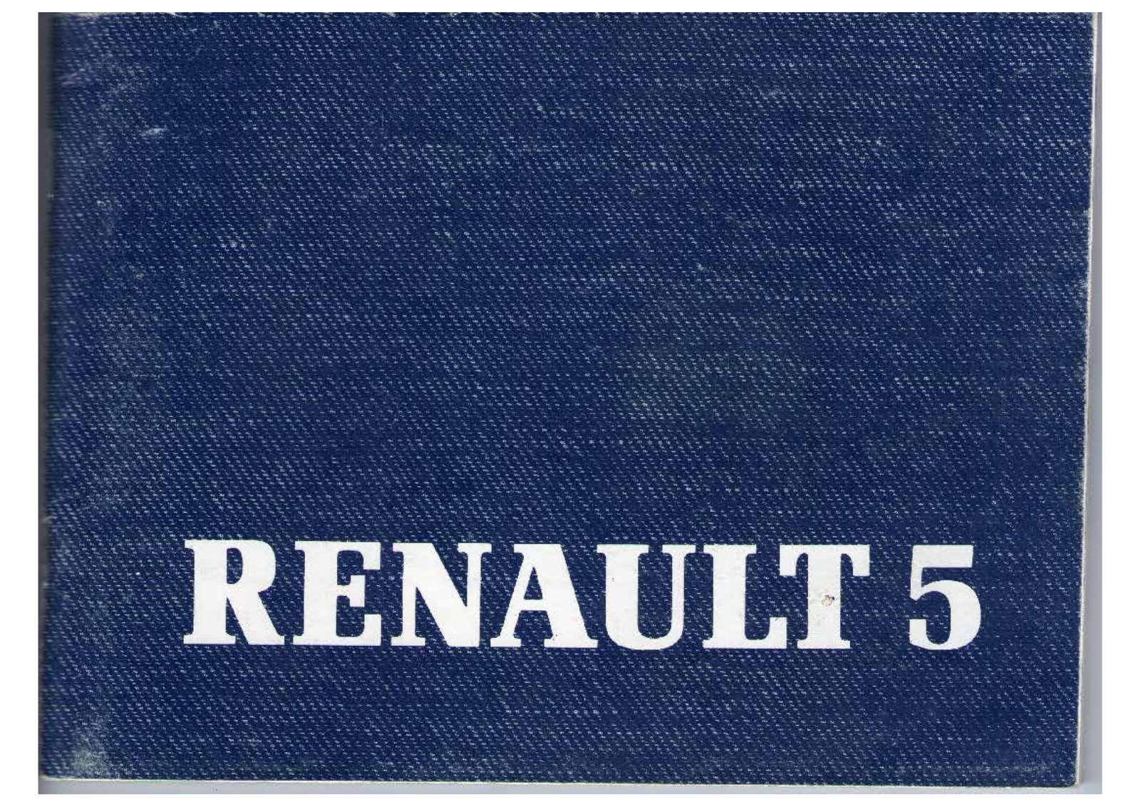 RENAULT SUPER 5 User Manual