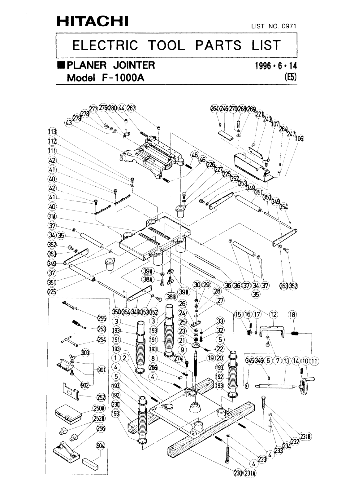 Hitachi F1000A User Manual