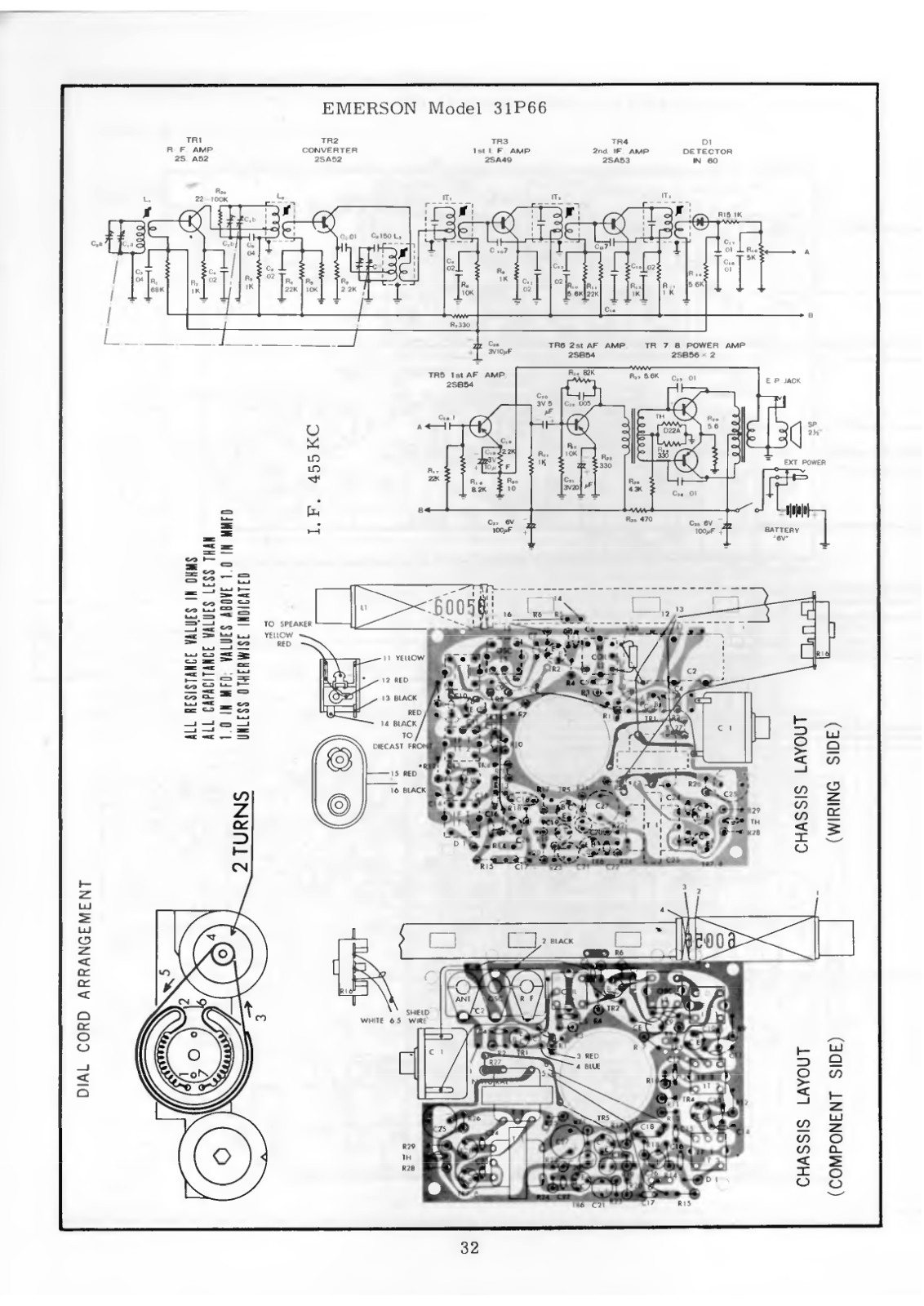 Emerson 31P66 Schematic