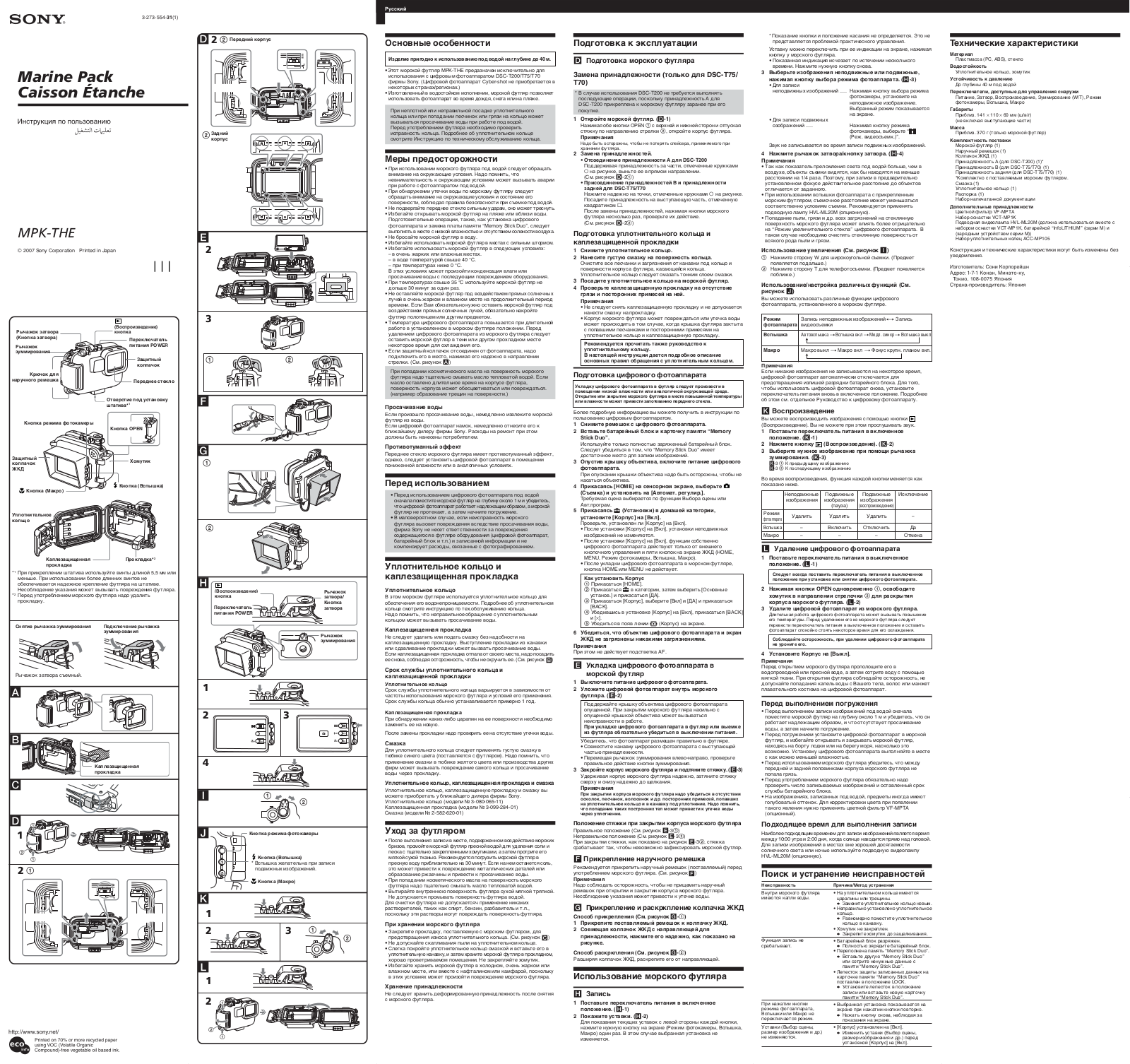 Sony MPK-THE User Manual