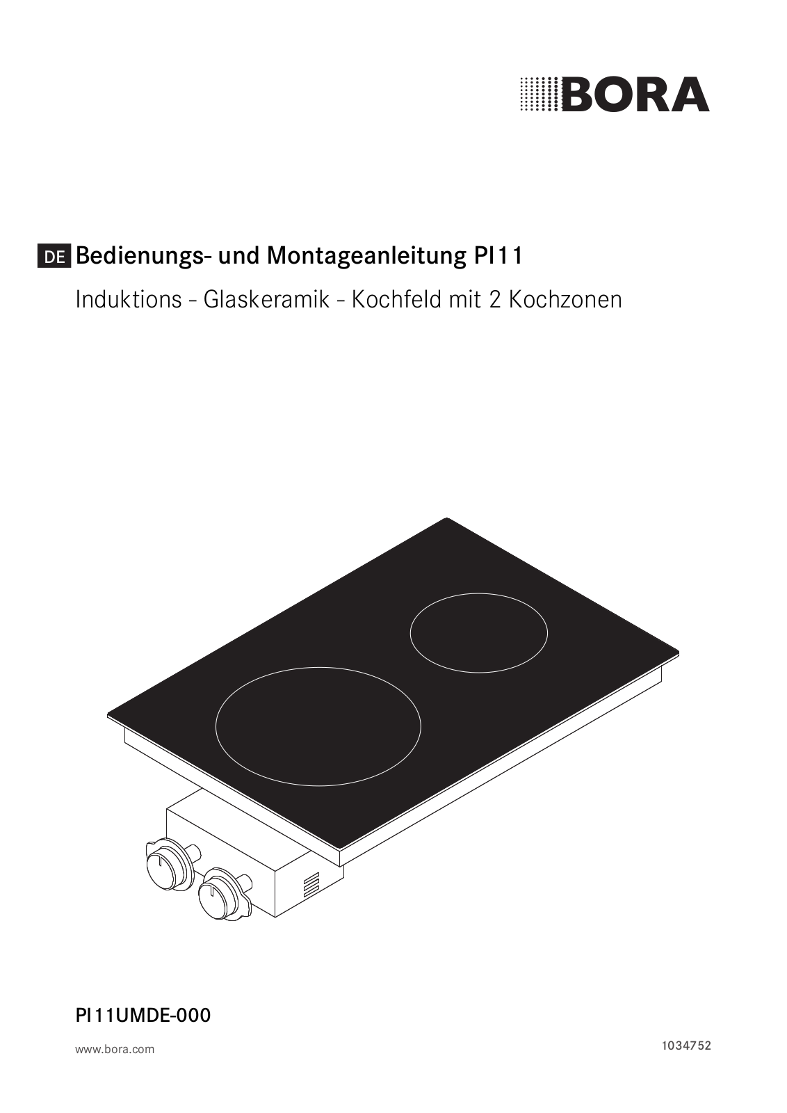 BORA PI 11 User Manual - ManualMachine.com