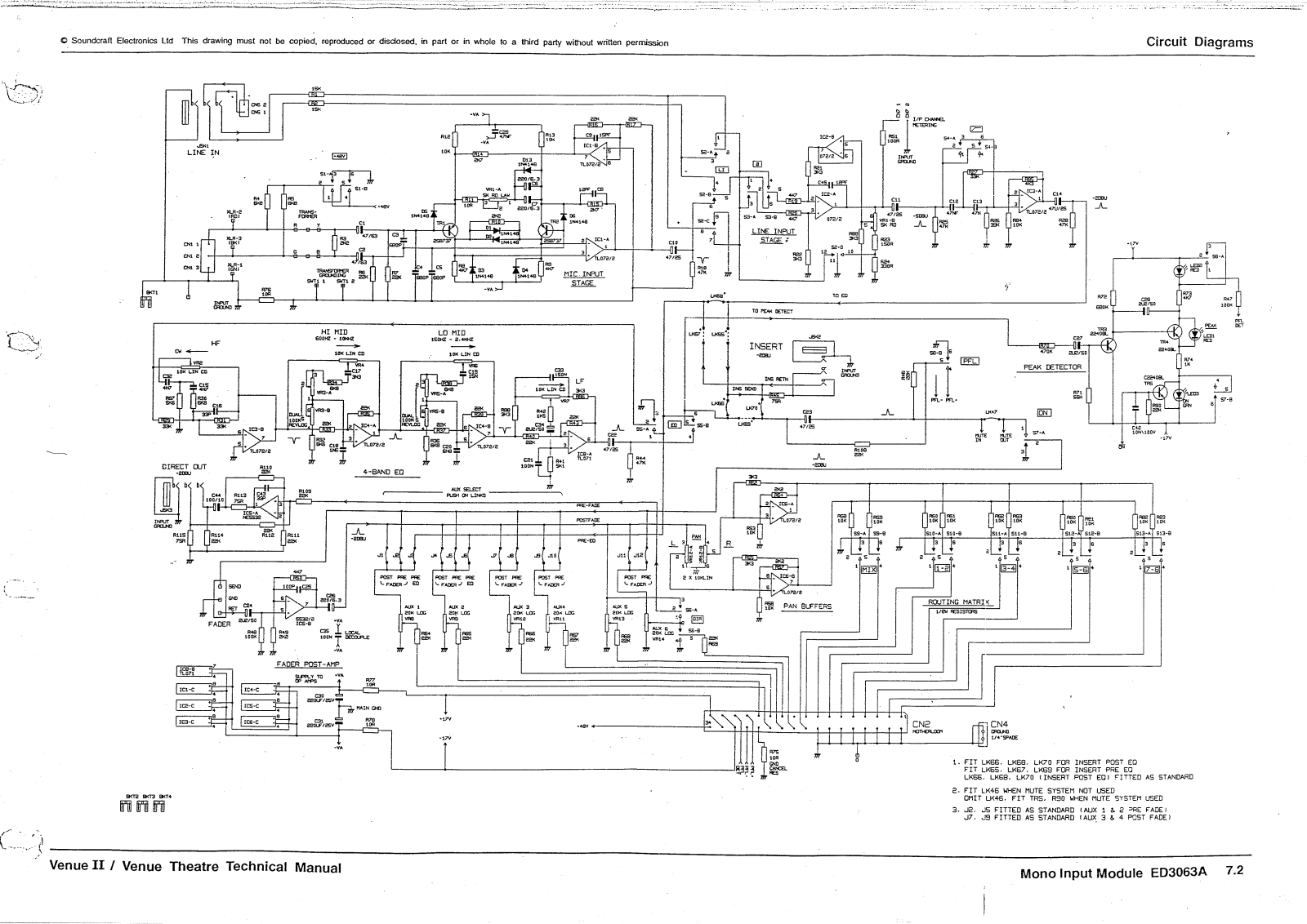 SoundCraft venue2iiheatre Schematic