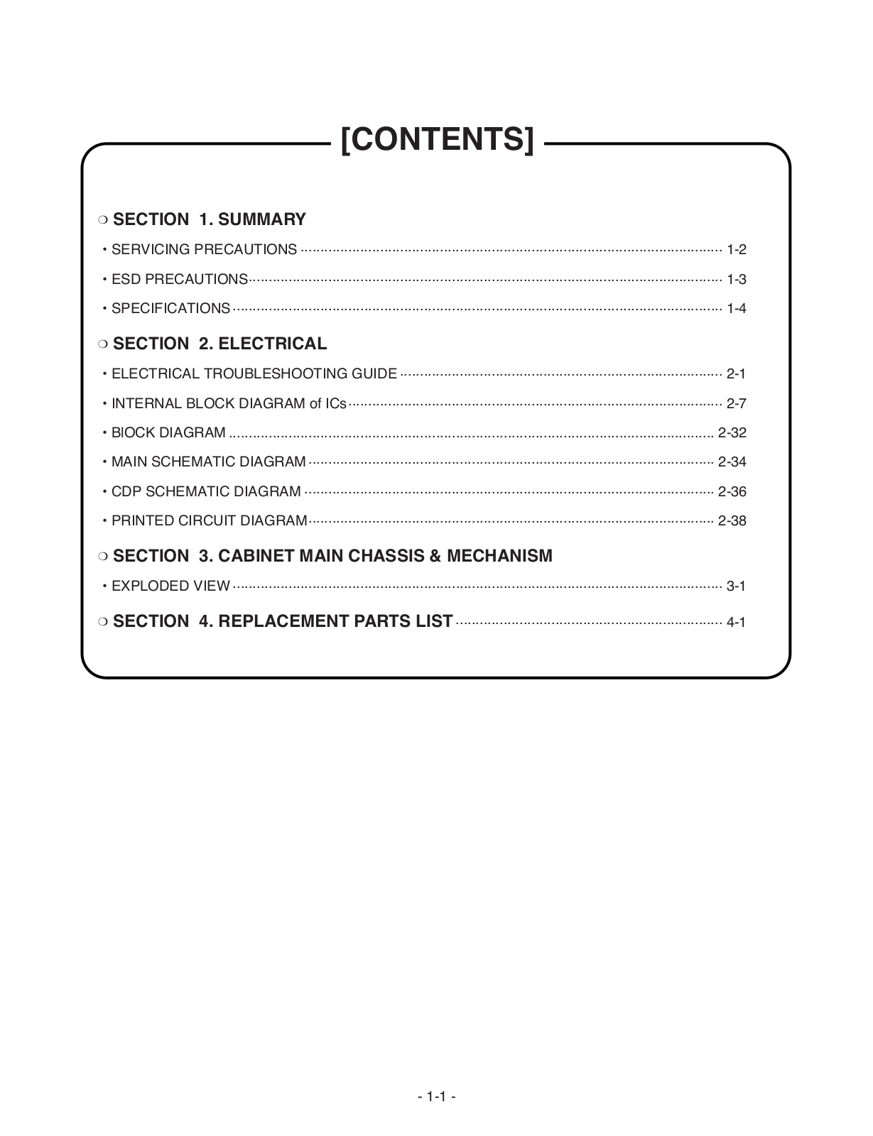 LG TCH-M800 Service Manual