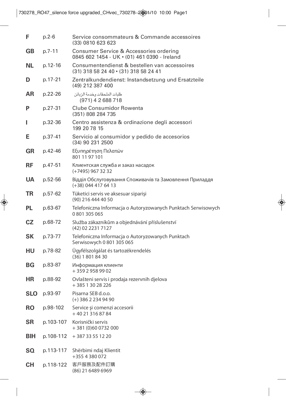 Rowenta RO4729R1 User manual