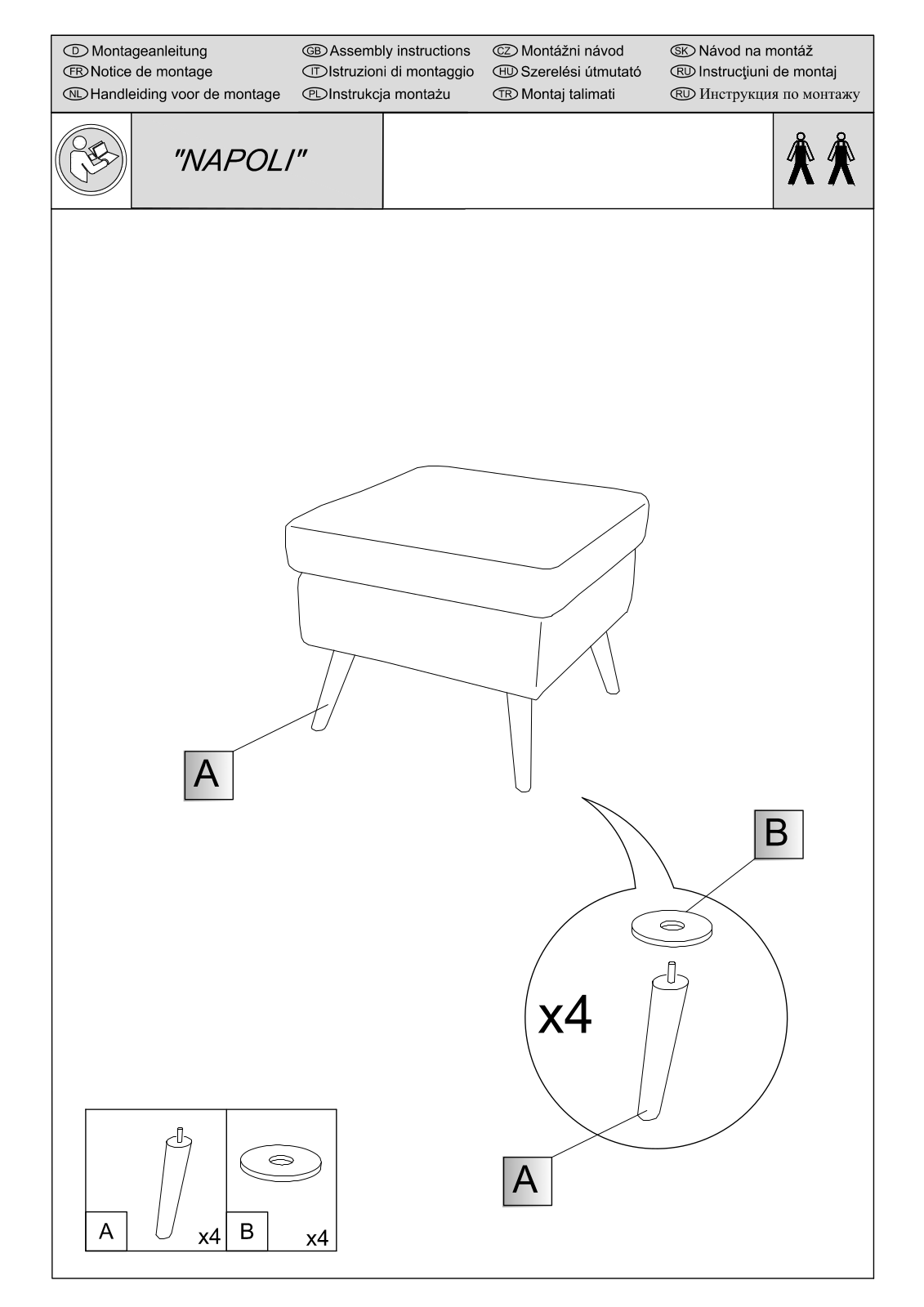 Home affaire Tivat Assembly instructions