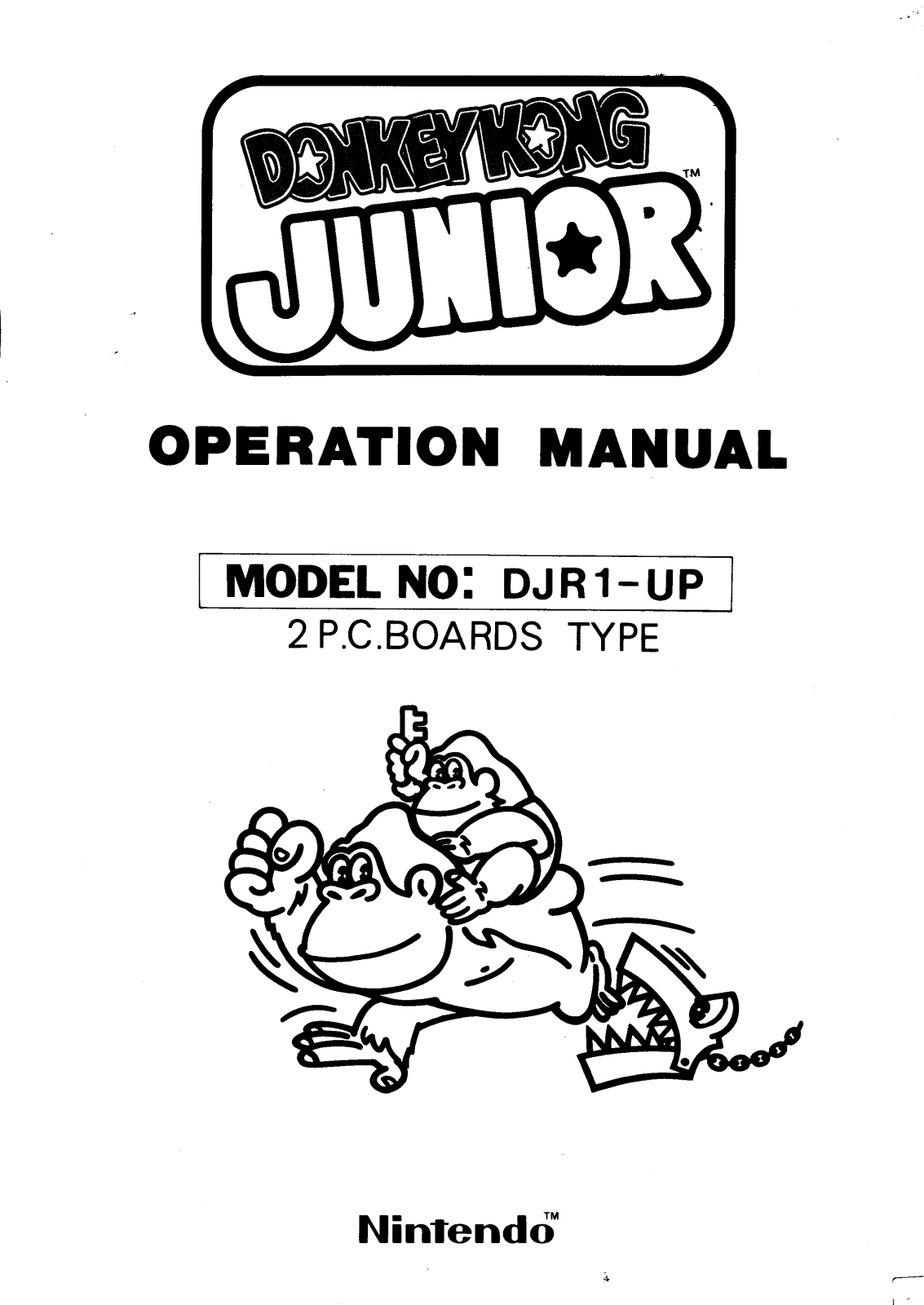 Nintendo Donkey Kong Jr User Guide