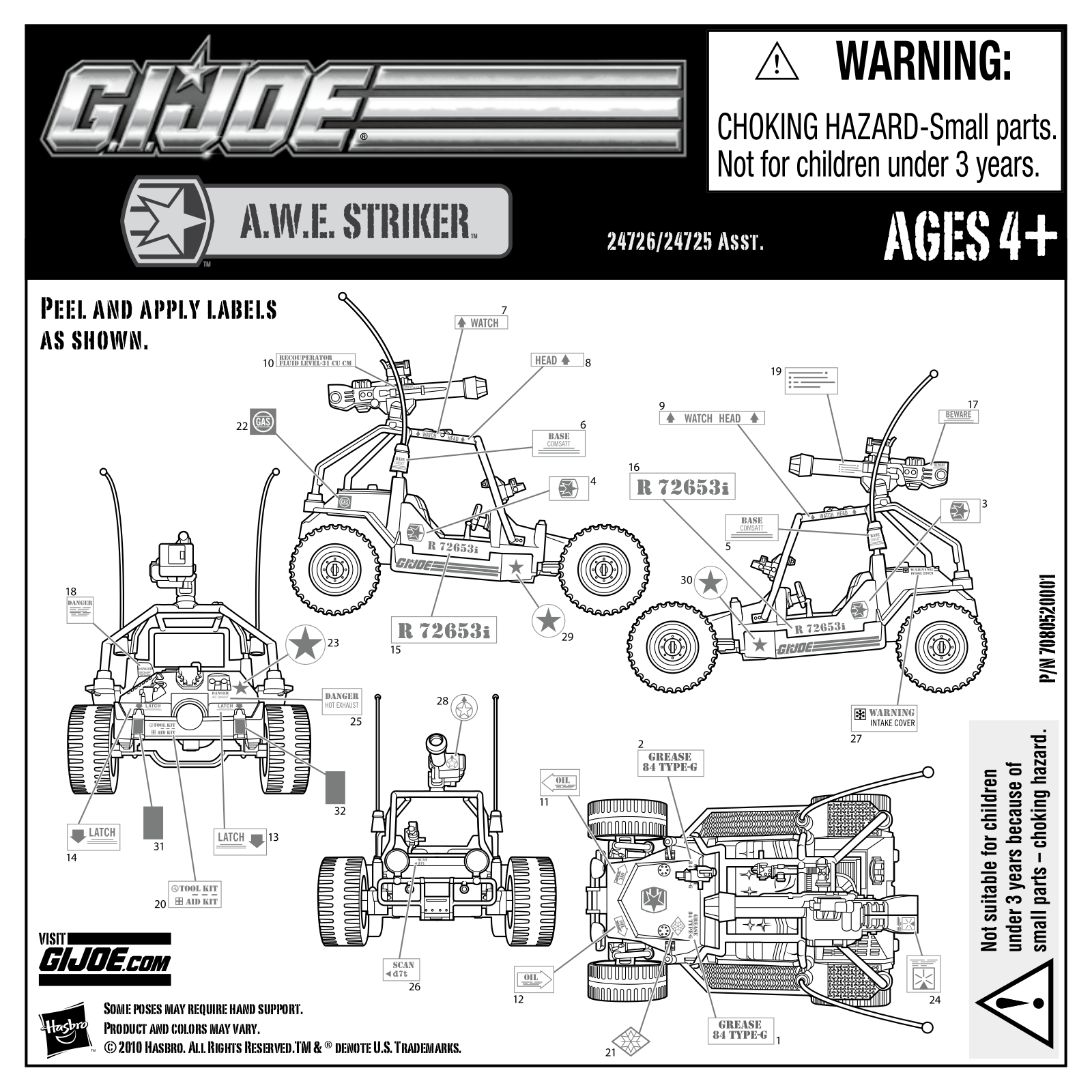 HASBRO GI Joe AWE Striker User Manual