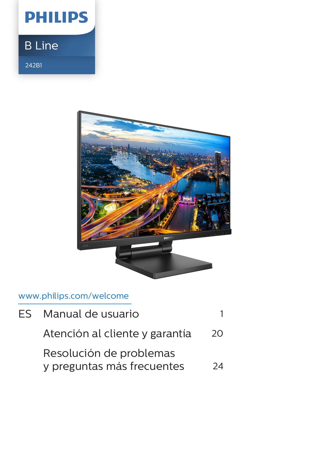 Philips 242B1TC/01, 242B1TC/00 User Guide